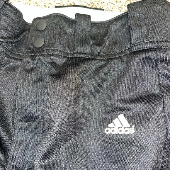 Adidas Boys Elastic Bottom Baseball Pants Aeroready Black youth medium 11-12y - Picture 3 of 5